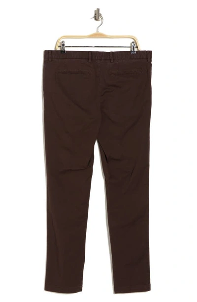 Shop Hugo Boss Boss Kaito Stretch Cotton Pants In Brown