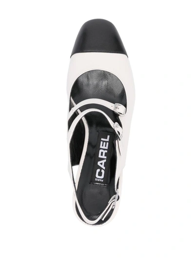 Carel Paris Papaya Nappa Leather T-strap Mary Jane Shoes In Multi