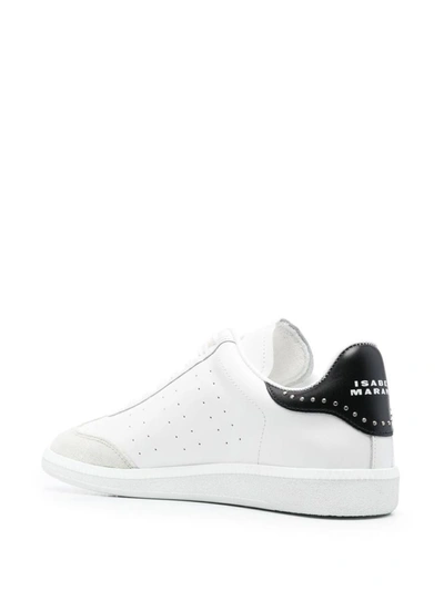 Shop Isabel Marant Bryce Leather Sneakers In Black