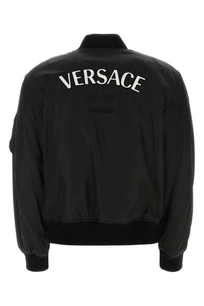 Shop Versace Jackets In Black