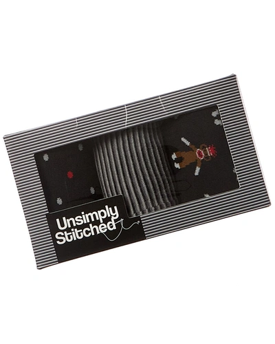 Shop Unsimply Stitched 3pk Socks Gift Box In Multi