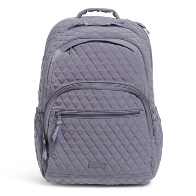 Shop Vera Bradley Microfiber Essential Large Backpack In Grey