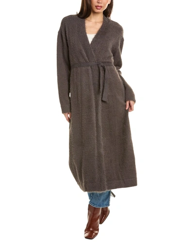 Shop Beulah Alpaca-blend Trench Coat In Grey