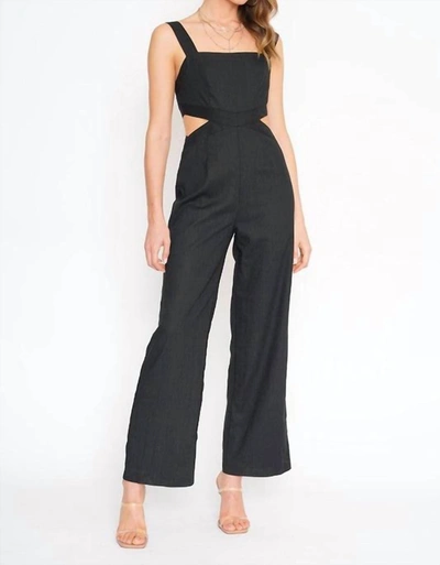 Shop Dee Elly Nyc Cutout Jumpsuit In Black