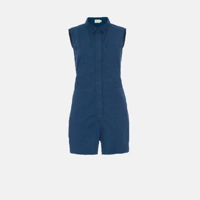 Shop Nation Ltd Bixby Romper In Navy In Blue