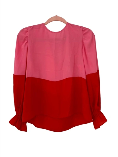 Crosby By Mollie Burch James Top In Hollyhock/poppy In Multi