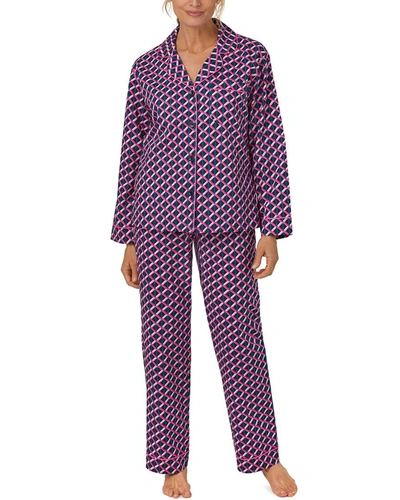 Shop Bedhead Pajamas X Trina Turk Lattice Geo Long Pajama Set In Multi