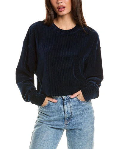 Shop Leset Sophie Crop Sweatshirt In Blue
