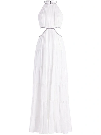 Shop Alice And Olivia Alice + Olivia Myrtice Long Dress In White