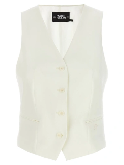 Shop Karl Lagerfeld 'hun's Pick' Blazer In White