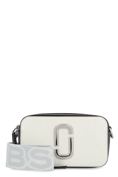 Shop Marc Jacobs The Snapshot Leather Camera Bag In White