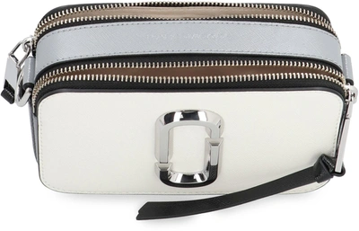 Shop Marc Jacobs The Snapshot Leather Camera Bag In White