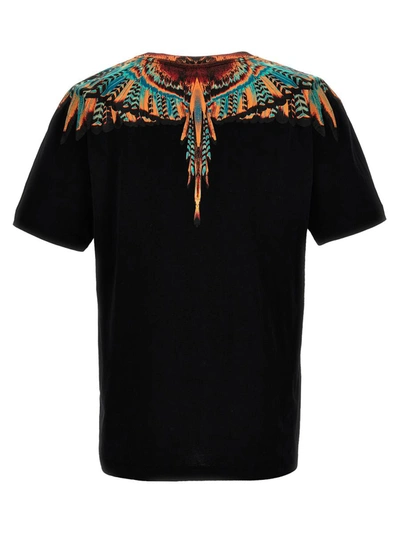 Shop Marcelo Burlon County Of Milan 'grizzly Wings' T-shirt In Brown