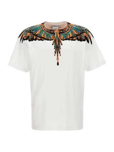 Shop Marcelo Burlon County Of Milan 'grizzly Wings' T-shirt In Multicolor