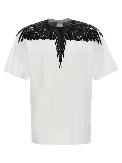 Shop Marcelo Burlon County Of Milan 'icon Wings' T-shirt In White/black