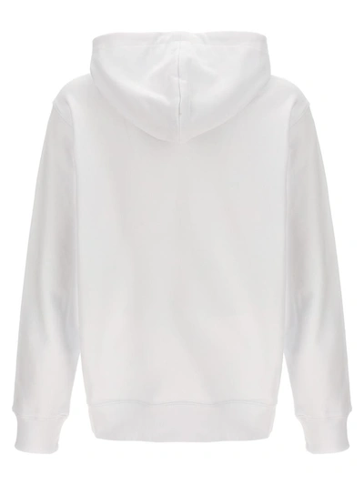 Shop Moschino 'archive Teddy' Hoodie In White