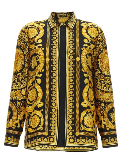 Shop Versace 'barocco' Shirt In Multicolor