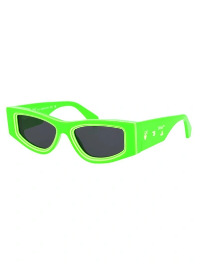 Shop Off-white Sunglasses In 5907 Green