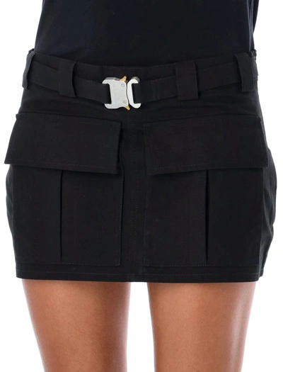 Shop Alyx 1017  9sm Cargo Buckle Mini Skirt In Black
