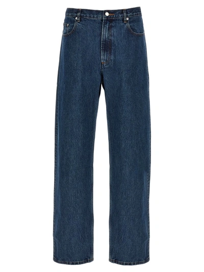 Shop Apc A.p.c. 'relaxed' Jeans In Blue