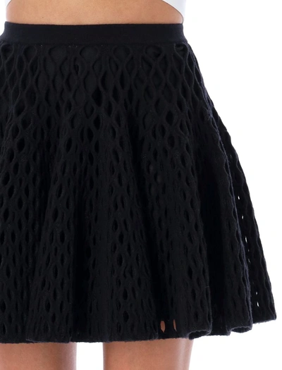 Shop Alaïa Cage Skirt In Black
