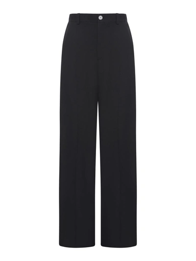 Shop Balenciaga Tailored Pants In Black