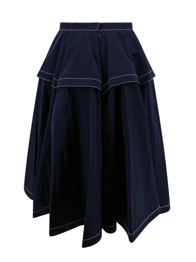 Shop Bottega Veneta Skirt In Blue