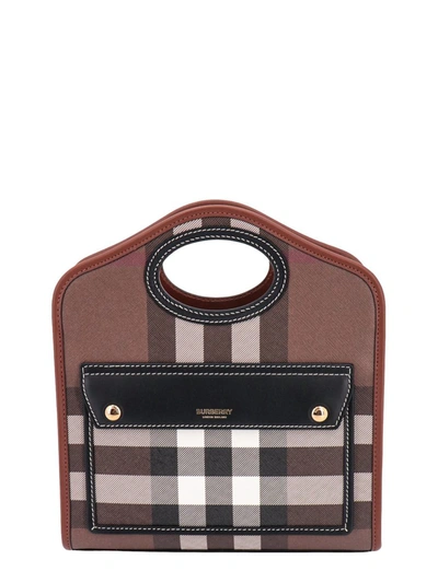 Shop Burberry Pocket In Brown