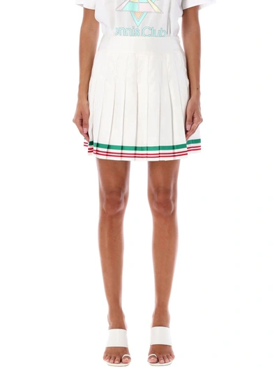 Shop Casablanca Casa Way Pleated Mini Skirt