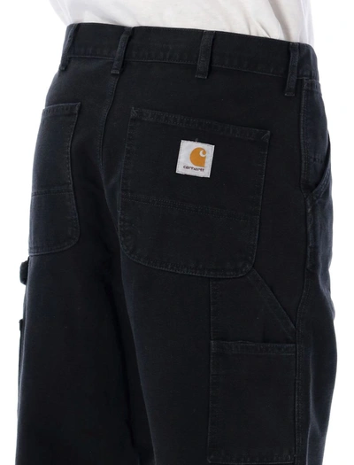 Shop Carhartt Wip Single Knee Pant In Black Wash