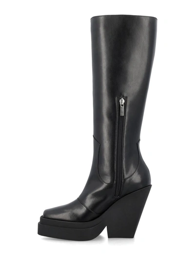 Shop Gia Borghini Gia 14 Knee High Texan Boot In Black