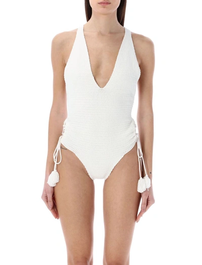 Shop Elou Lin Swimsuit In White