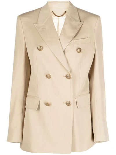 Shop Golden Goose Double Breasted Blazer Clothing In 15272 Sand