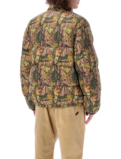 Shop Gramicci Down Puffer Jacket In Leaf Camo