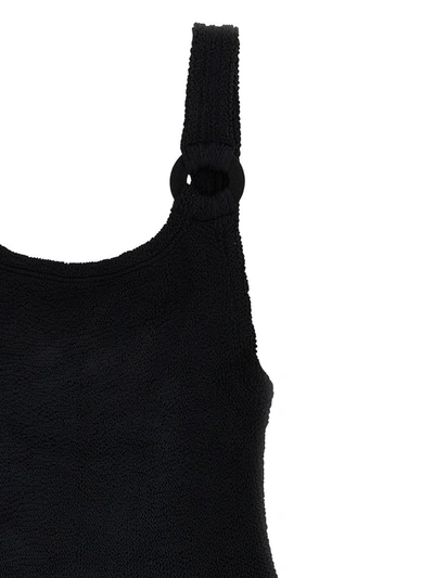 Shop Hunza G 'domino Swim' One-piece Swimsuit In Black