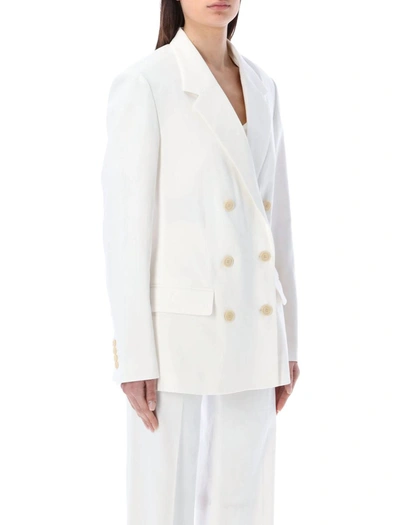 Shop Isabel Marant Sheril Double Breasted Blazer In White