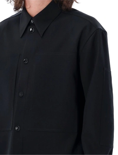 Jil Sander Black Regular Solid Shirt In Black