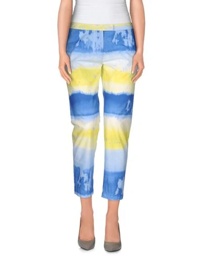 Shop Msgm 3/4-length Shorts In Azure