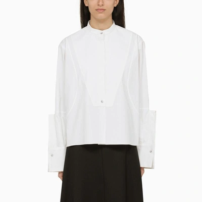 Shop Jil Sander Shirt With Details In White