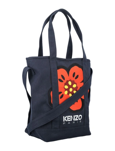 Shop Kenzo Boke Flower Tote Bag In Navy