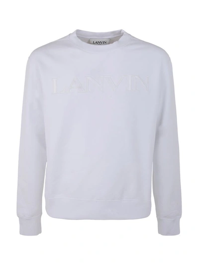 Shop Lanvin Sweat Shirt Embroidery Clothing In White