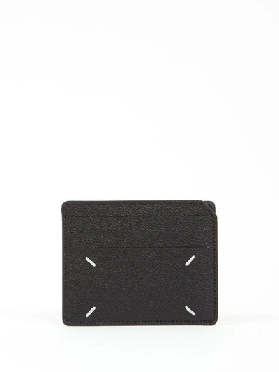 Shop Maison Margiela Slim Gap Card Holder Accessories In Black