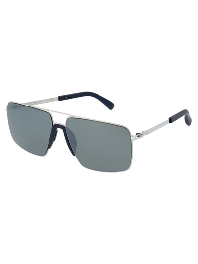 Shop Mykita Sunglasses In 309 Mh10 Navyblue/ssl