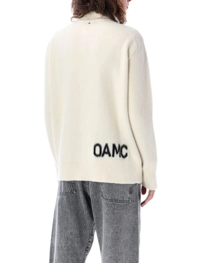 Shop Oamc Whistler High-neck Sweater In Natural