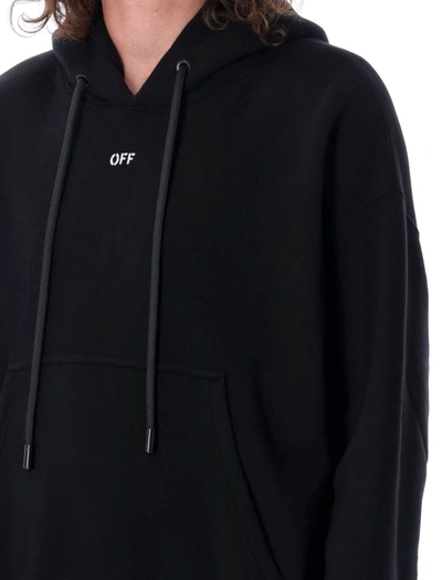 Shop Off-white Off Stamp Skate Hoodie In Black/white