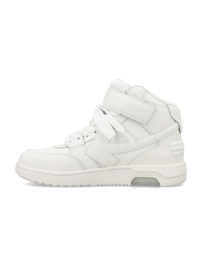 Shop Off-white Out Of Office Mid-top Calf Leather Sneakers