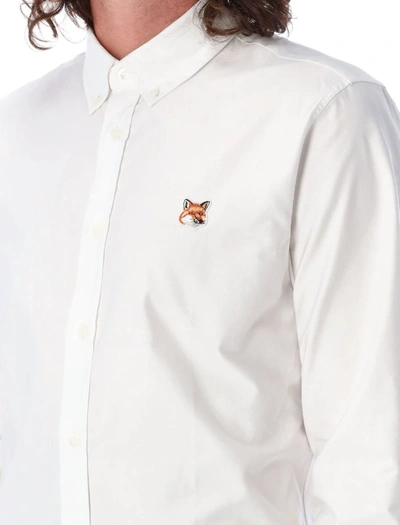 Shop Maison Kitsuné Classic Fox Shirt In White