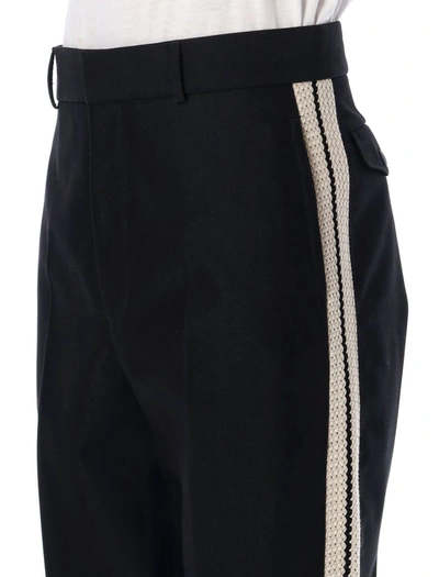 Shop Palm Angels Suit Track Pant In Black/white