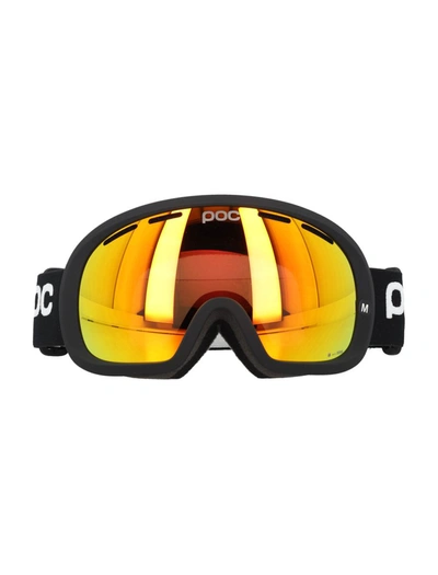 Shop Poc Fovea Mid In Uranium Black/partly Sunny Orange