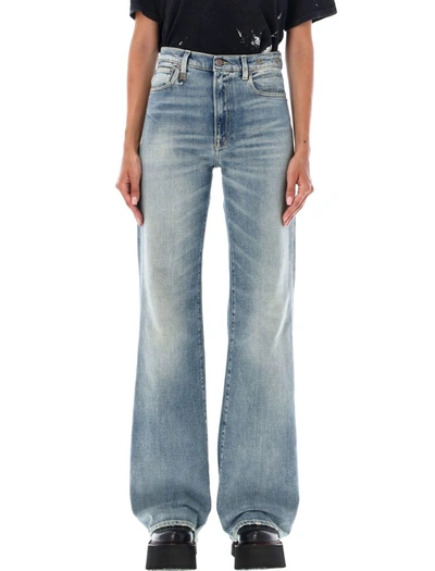 Shop R13 Jane Jeans In Huslter Blue Stretch